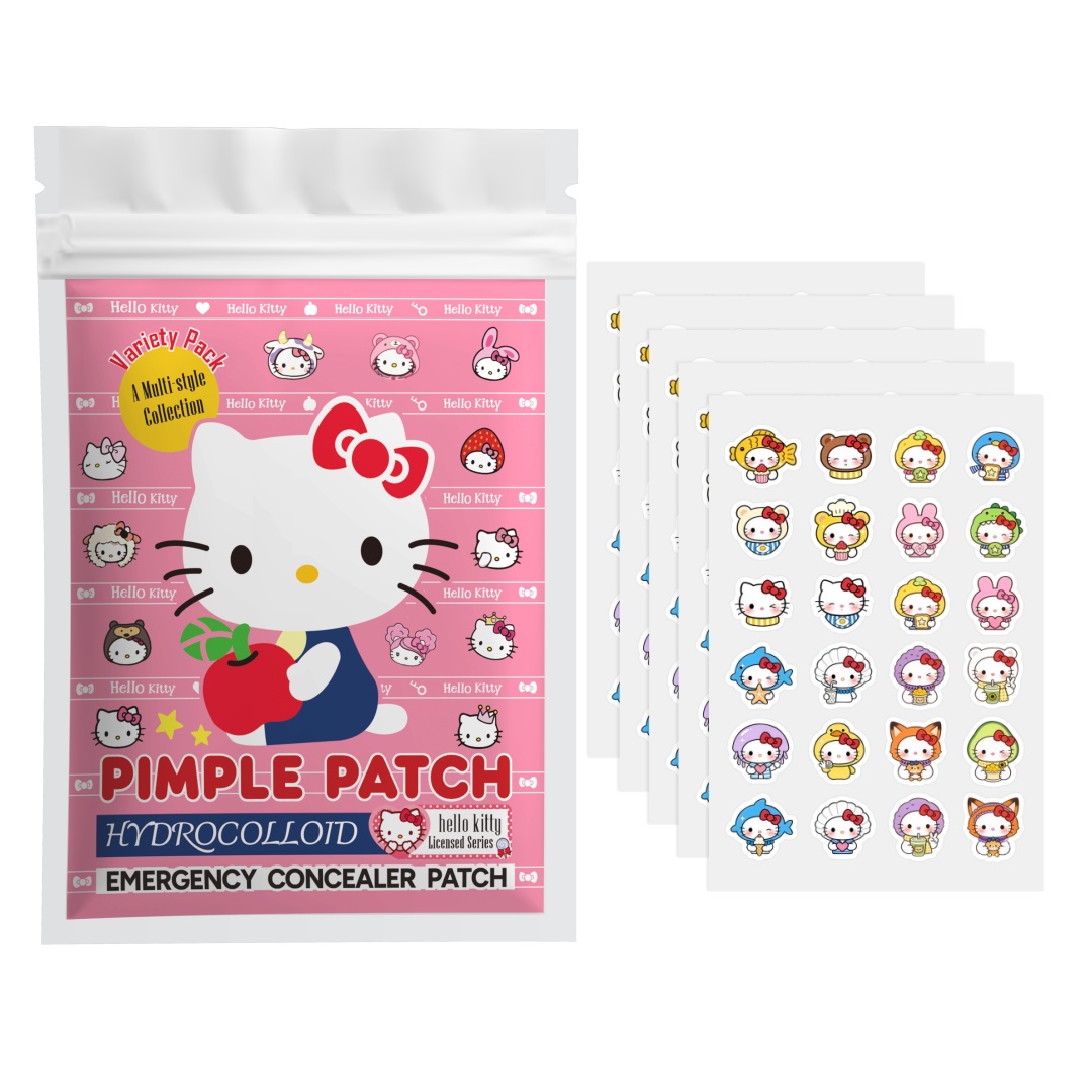 Hydrocolloid Acne Patch - 48/120 Buah Patch Jerawat Hello Kitty,