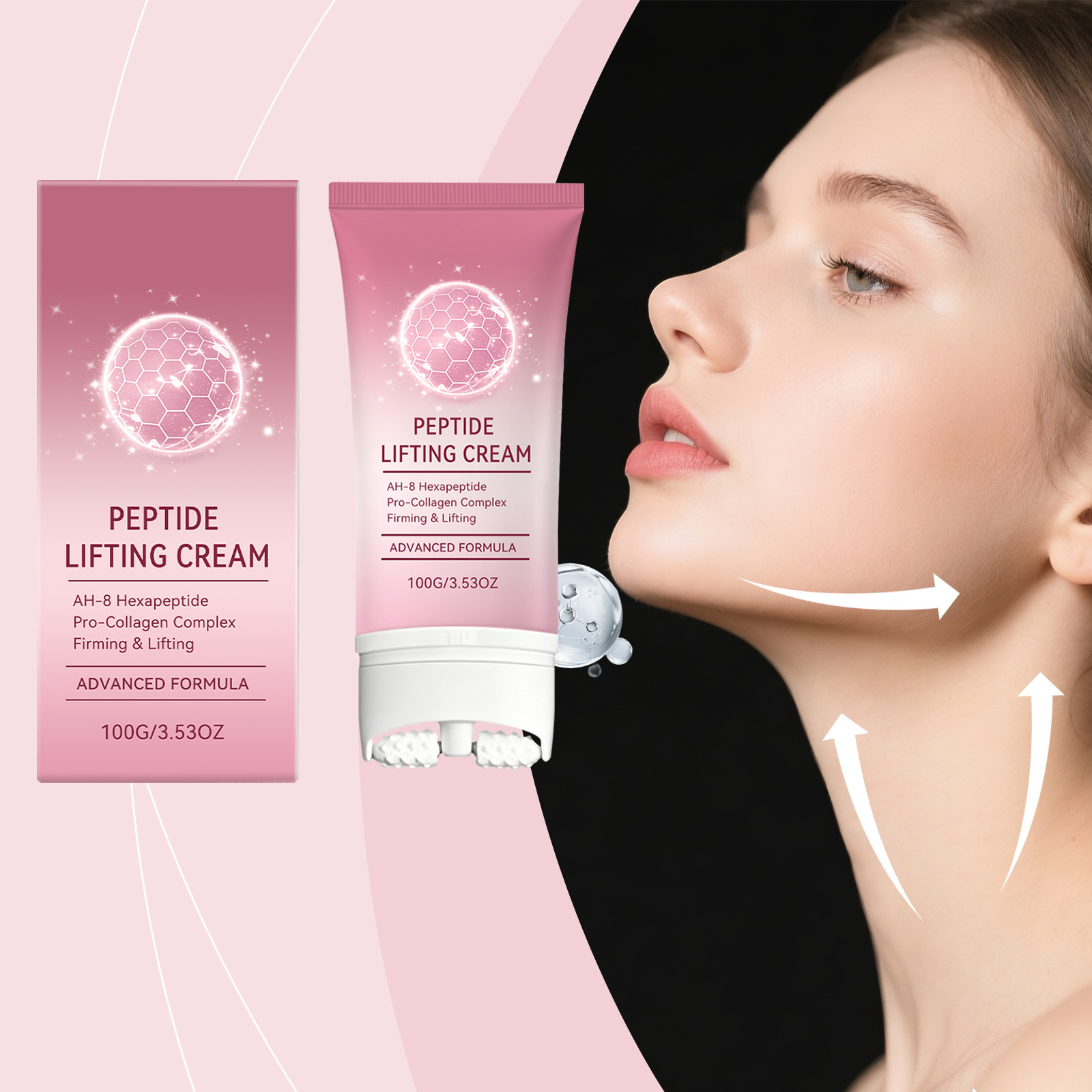 Peptide Neck Cream - Krim Pengangkat Leher Peptida Penghilang Kerut