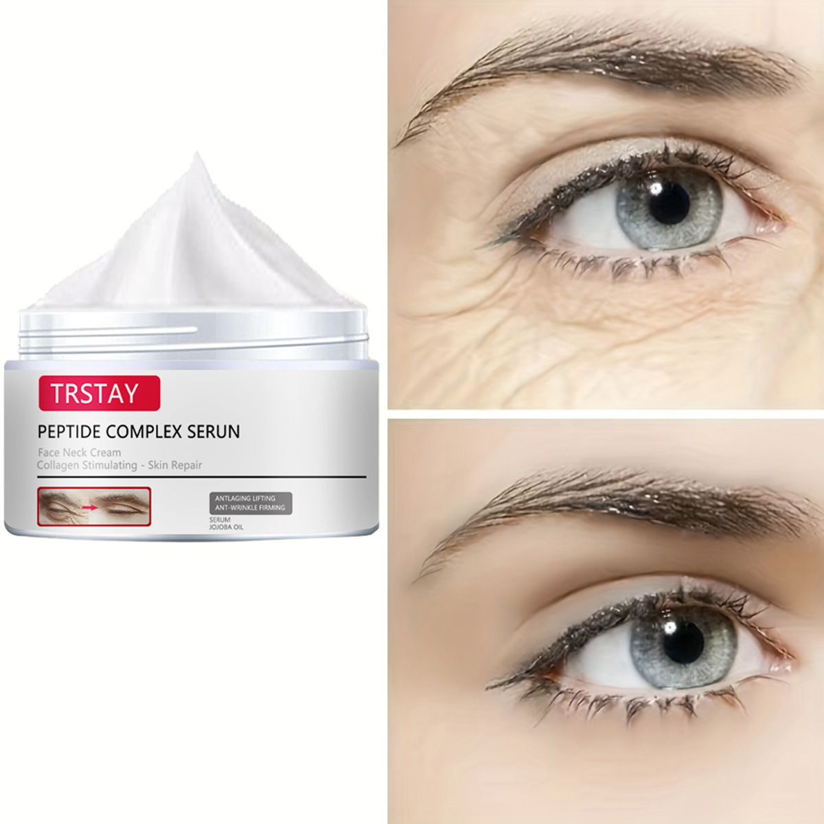Peptide Neck Cream - TRSTAY Krim Leher Wajah Esensi Senyawa