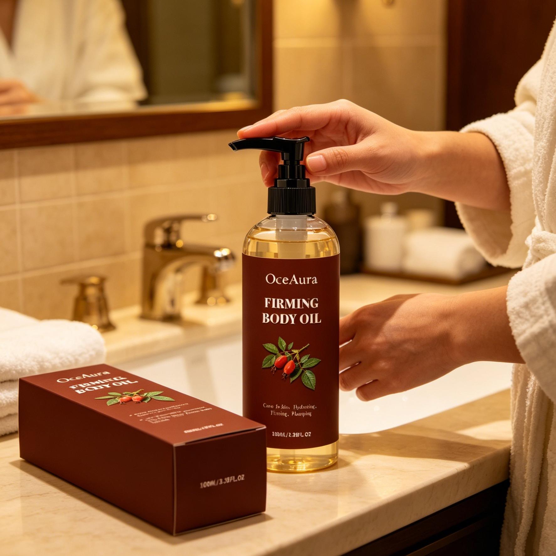 OceAura Minyak Pengencang Tubu - Face Oil Rosehip ulasan dan harga