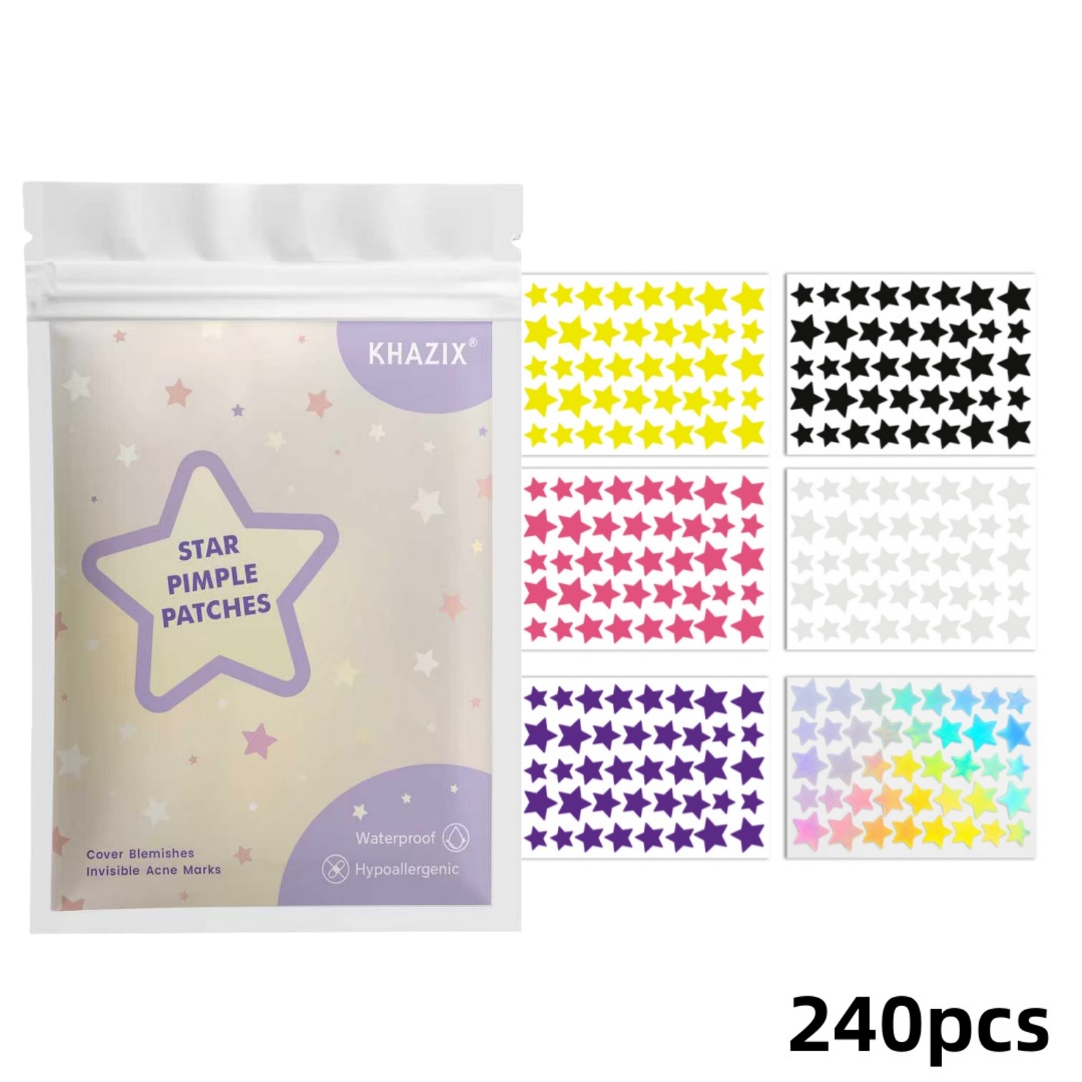 240pcs Star Pimple Patches Unt - Hydrocolloid Acne Patch ulasan dan harga