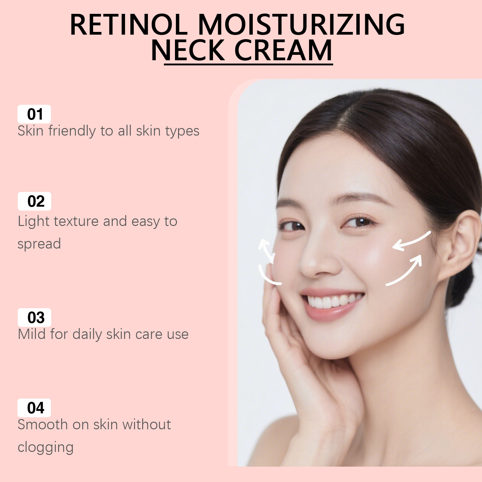 Krim Pengencang Leher Retinol  - Peptide Neck Cream ulasan dan harga