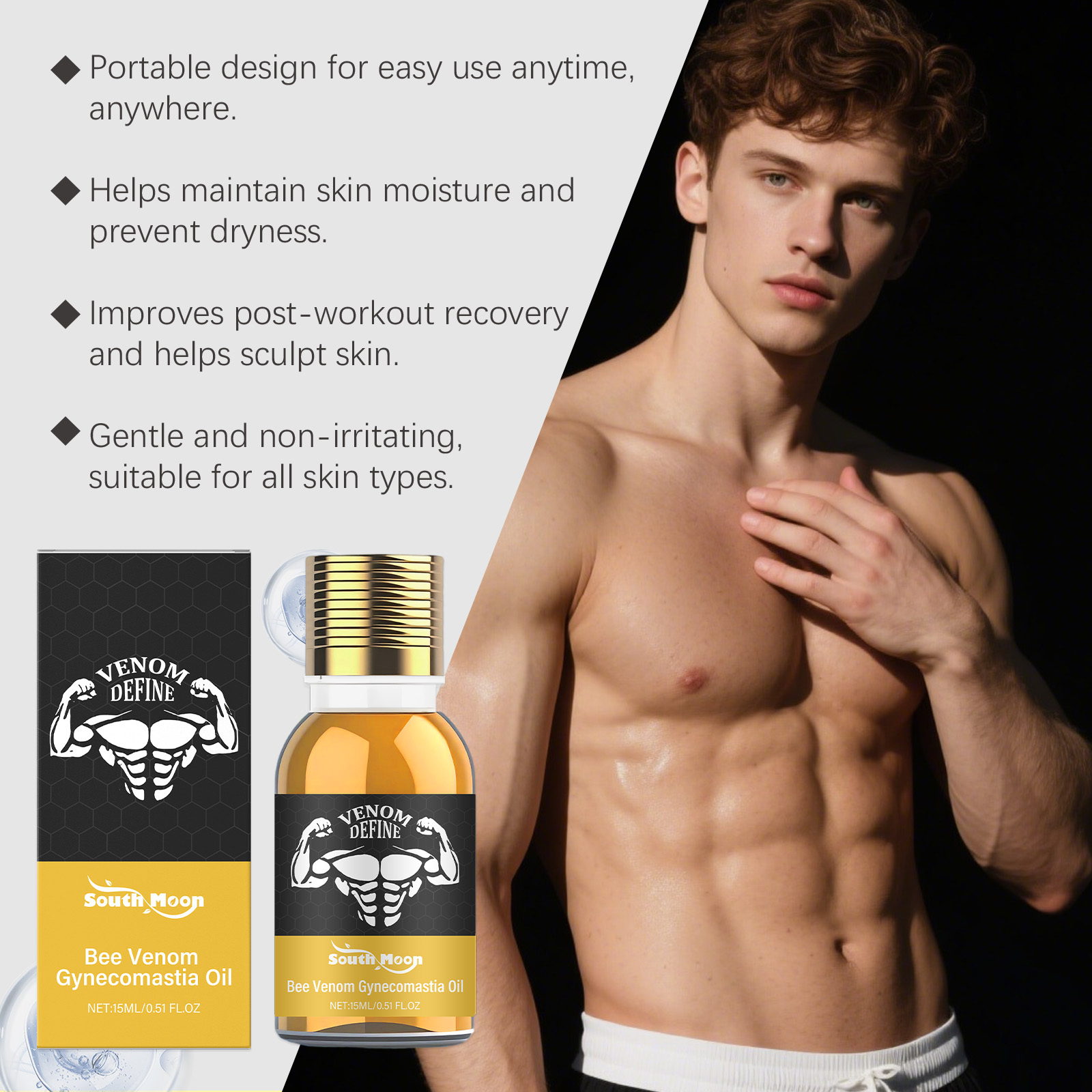Minyak Gynecomastia Racun Leba - Skincare Natur E ulasan dan harga