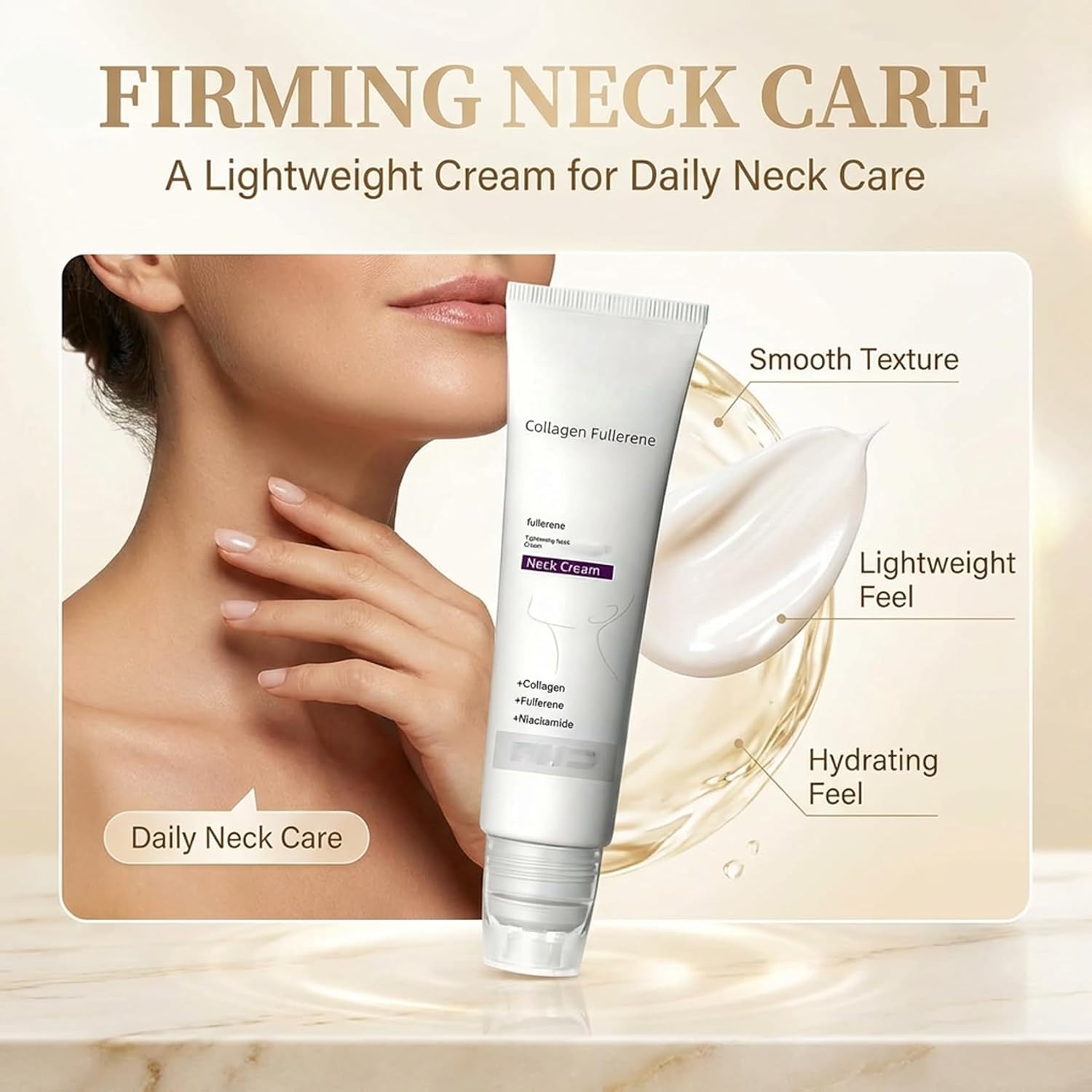 Krim Leher Magic Collagen Full - Peptide Neck Cream ulasan dan harga