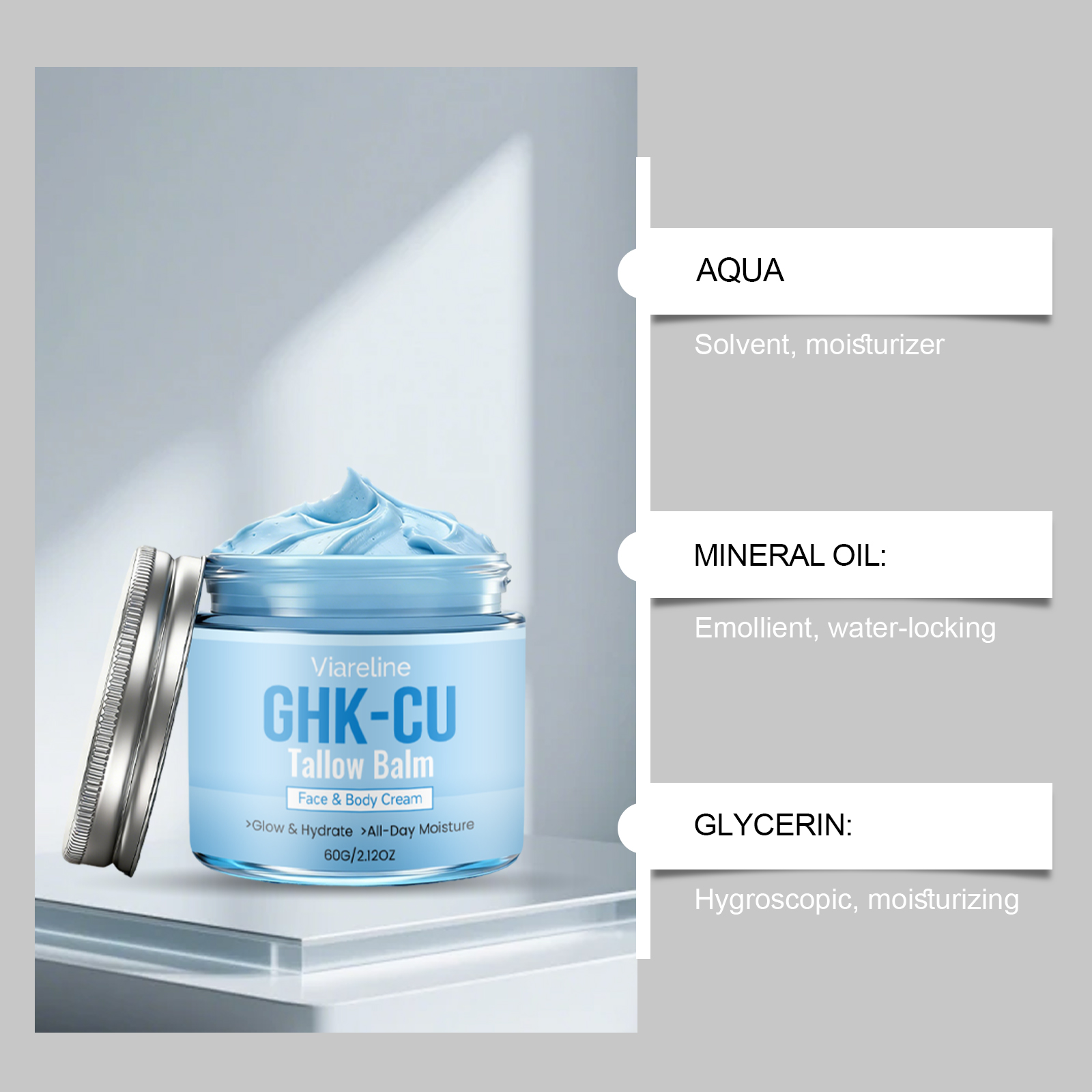 GHK-Cu Copper Peptide Tallow B - Peptide Neck Cream ulasan dan harga