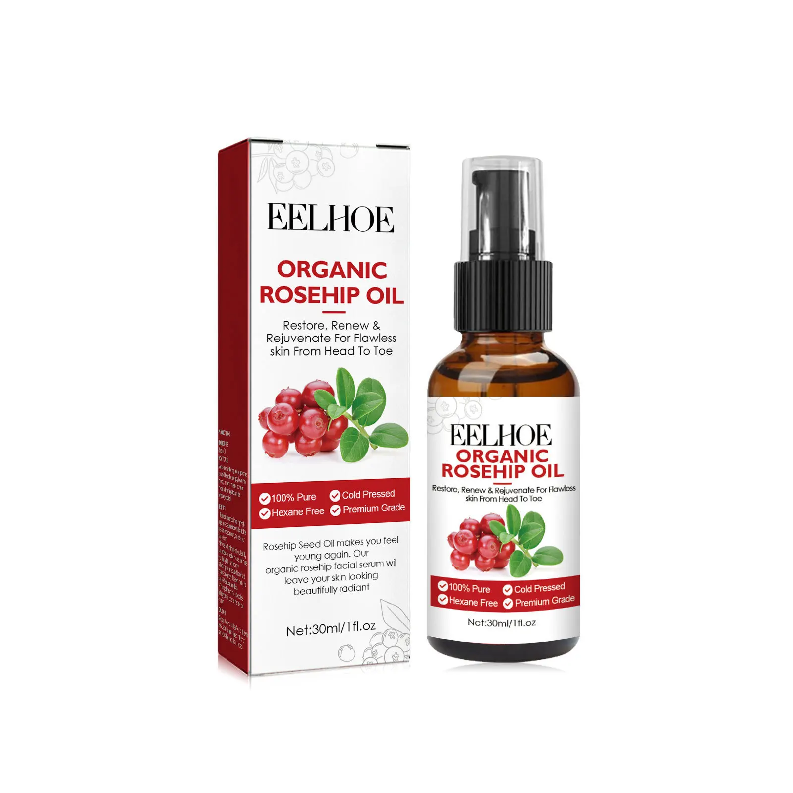 Serum Wajah Minyak Rosehip 30M - Face Oil Rosehip ulasan dan harga